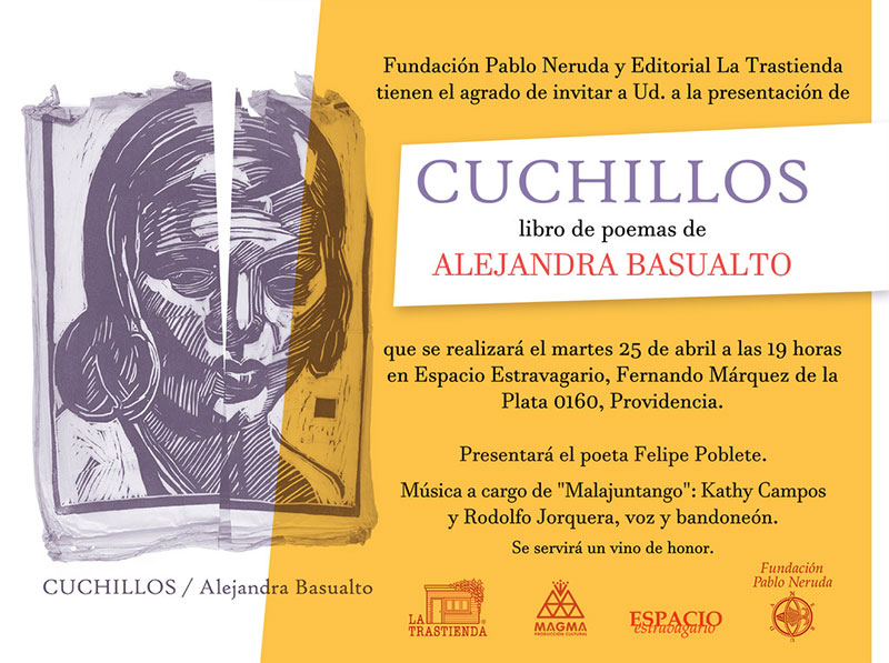 Presentación libro de poemas “Cuchillos”, de Alejandra Basualto