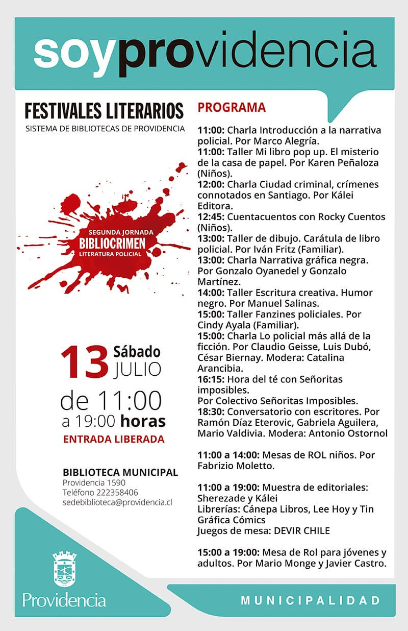 FestivalLiterarioJulioBiblioteca2019 programa
