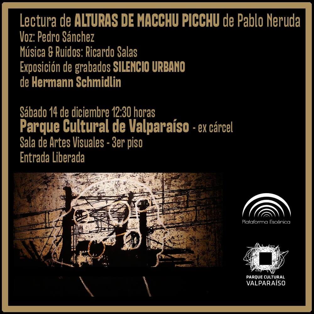 Invitacion Lectura Alturas de Macchu Picchu