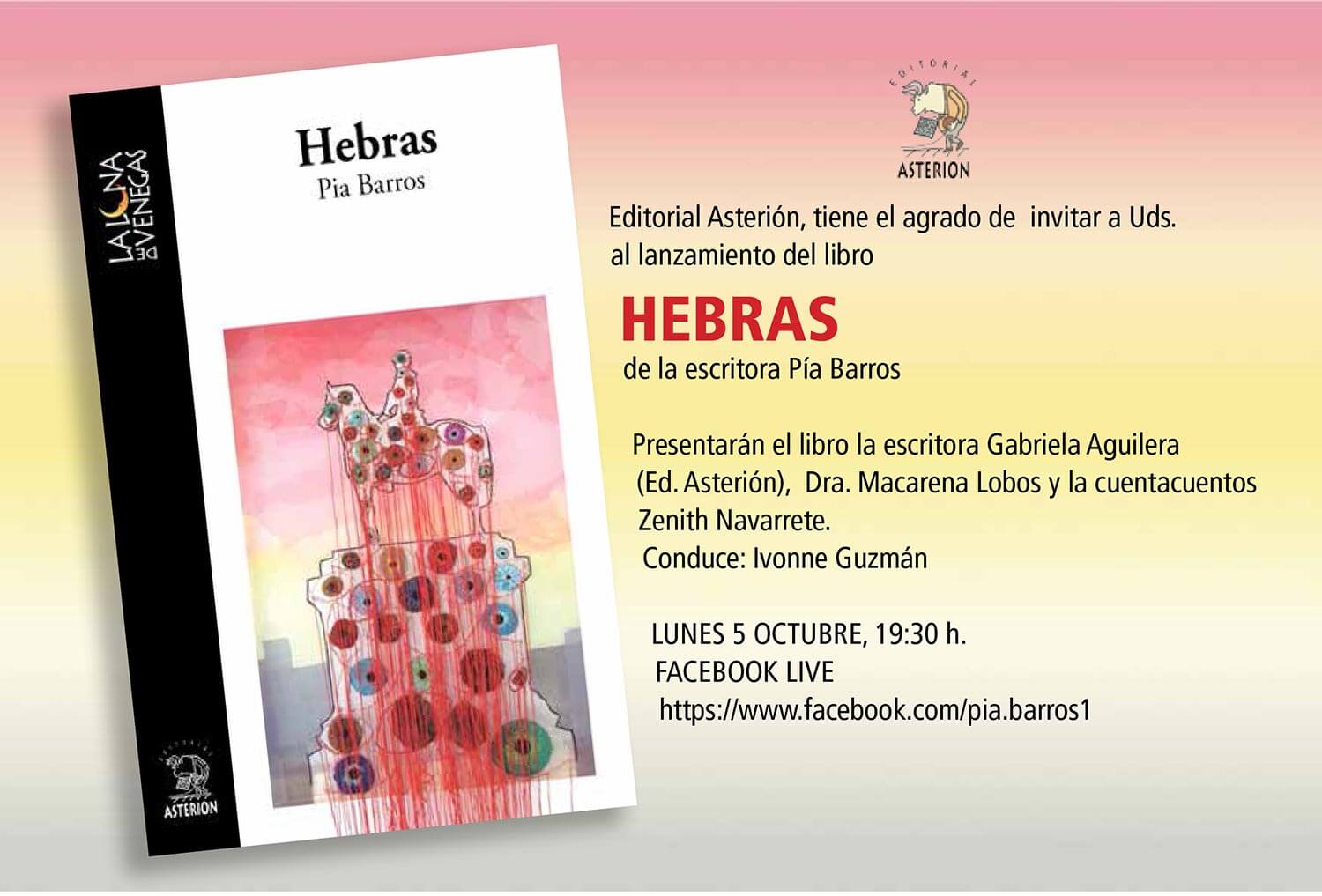Presentación libro  de Pía Barros