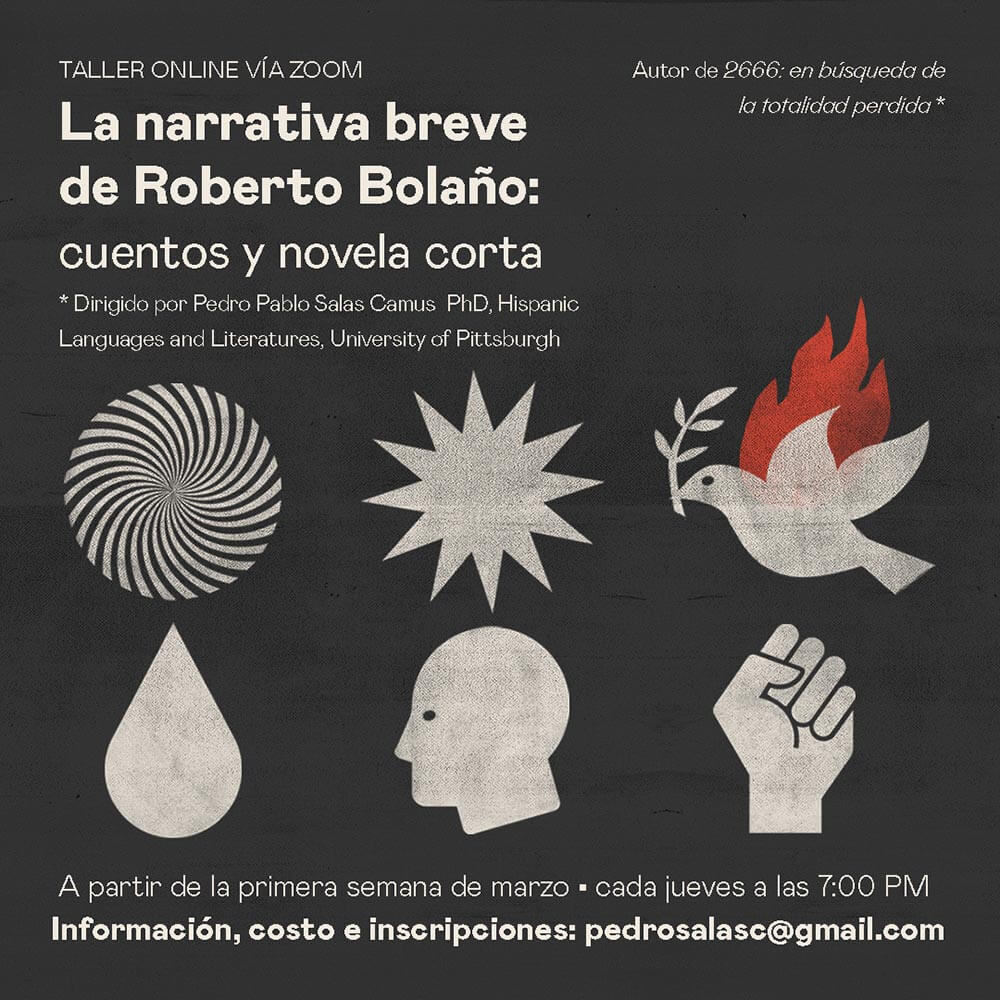 Taller online. La narrativa breve de Roberto Bolaño. Cuentos y novela corta