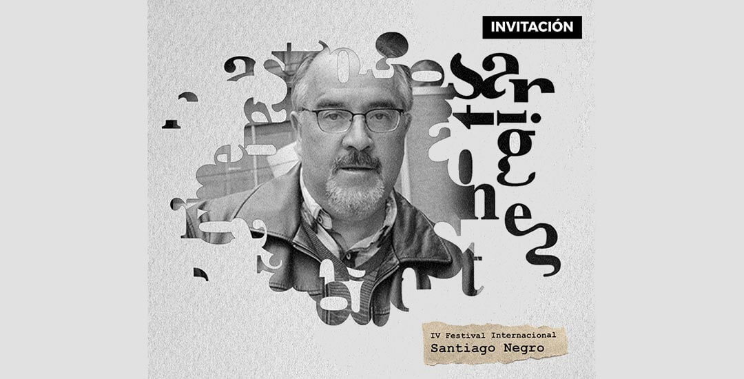 Invitación al encuentro literario y entrega del reconocimiento «Santiago Negro» al escritor Ramón Díaz Eterovic