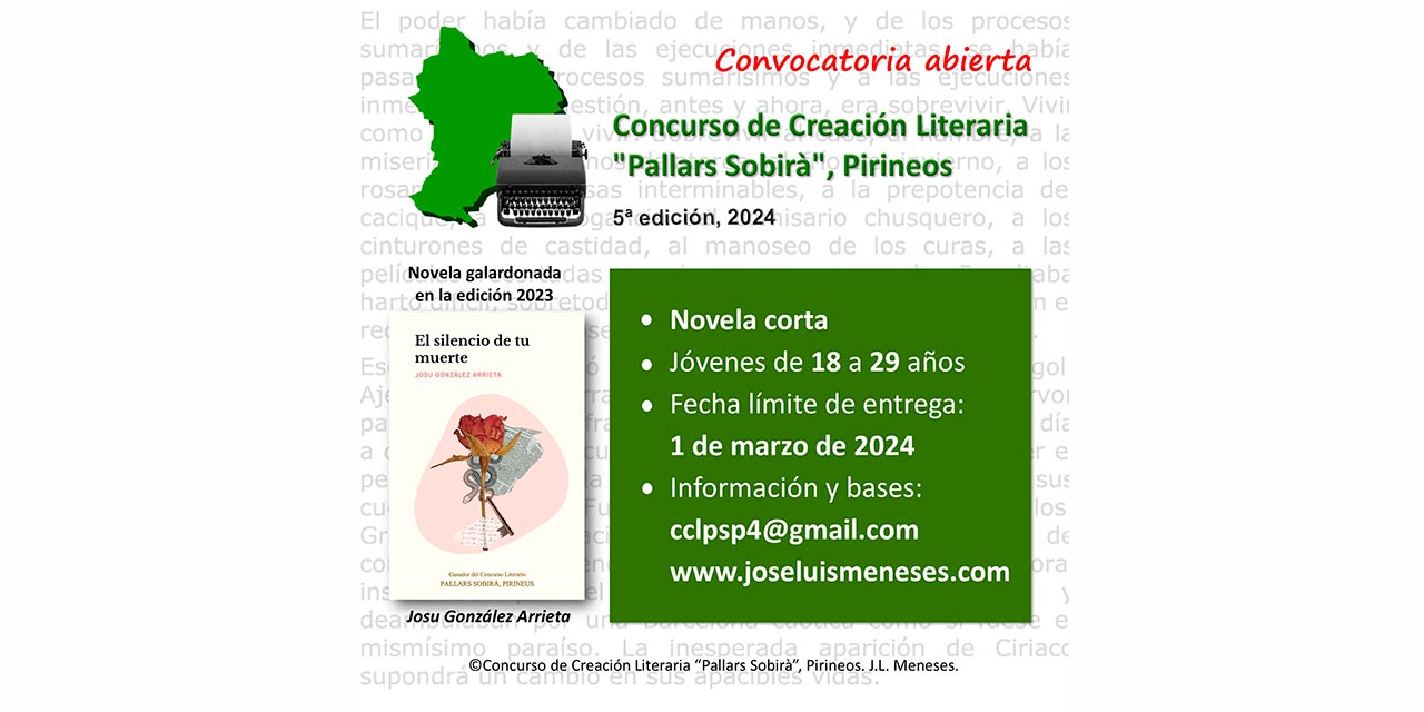 Concurso literario para novelas de escritoras y escritores jóvenes